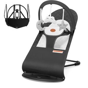 Dark Grey Baby Bouncer, 0-18 Months